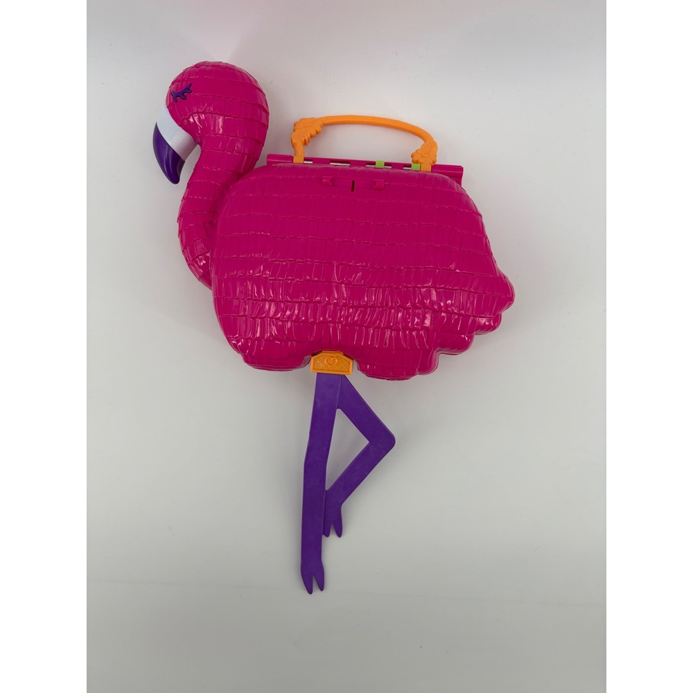 Polly Pocket Flamingo Floatie Party Playset Kids OS Pink Tropical Compact HGC40